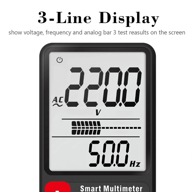 BSIDE ADMS9 Large-Screen Display Intelligent Automatic No Gear Shifting Ultra-Thin Digital Multimeter(Ordinary Screen) - Digital Multimeter by BSIDE | Online Shopping South Africa | PMC TechLife | Buy Now Pay Later Mobicred