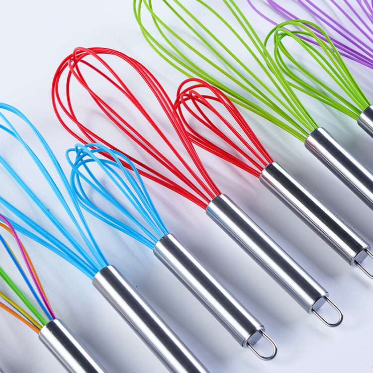 Silicone Egg Beater Home Egg Mixer Kitchen Gadgets Cream Baking Tools, Colour: 10 inch Colorful - Stirrer & Squeezer by PMC TechLife | Online Shopping South Africa | PMC TechLife