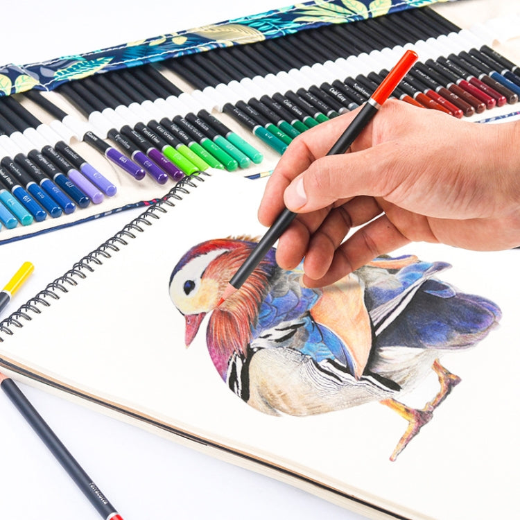 72 Colors Colored Pencils Set Hand-Painted Graffiti Colored Pencils With Roller Shutter Pencil Case - Art Supplies by PMC TechLife | Online Shopping South Africa | PMC TechLife