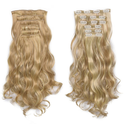 6 in 1 Wig Piece Long Curly Hair Wig Extension Piece(13.24H613) - Wigs by PMC Jewellery | Online Shopping South Africa | PMC Jewellery