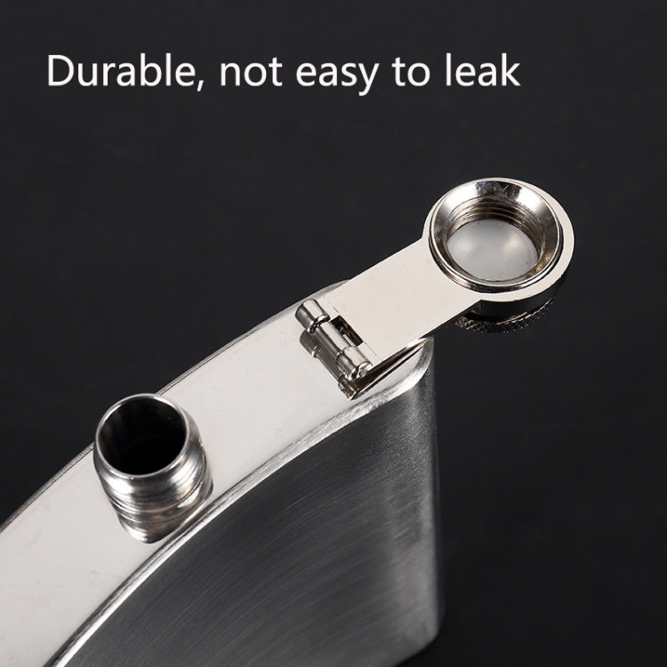 Portable Stainless Steel Hip Flask Set With Wine Glass Funnel(7OZ Jack Black Core) - Condiment Bottles & Hip Flasks by PMC TechLife | Online Shopping South Africa | PMC TechLife