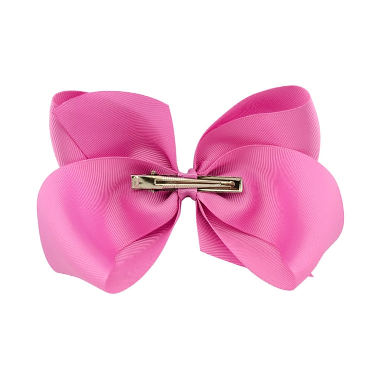 5 PCS 6 Inch Colorful Kids Girls Big Solid Ribbon Hair Bow Clips(27) - Head Bands by PMC Jewellery | Online Shopping South Africa | PMC Jewellery