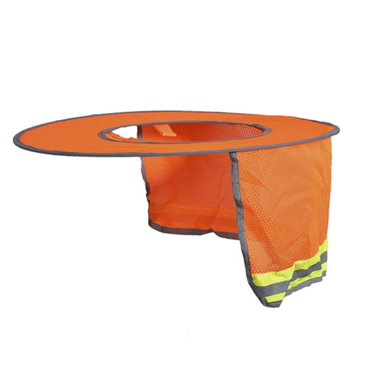 Construction Site Outdoor Construction Foldable Reflective Safety Sun Hat, Size: One Size(Fluorescent Orange) - Workplace Safety Supplies by PMC Jewellery | Online Shopping South Africa | PMC Jewellery