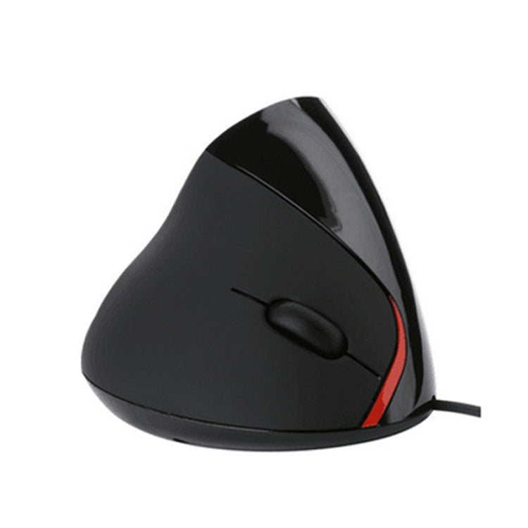 JSY-12 5 Keys USB Wired Vertical Mouse Ergonomic Wrist Brace Optical Mouse(Black) - Wired Mice by PMC TechLife | Online Shopping South Africa | PMC TechLife | Buy Now Pay Later Mobicred