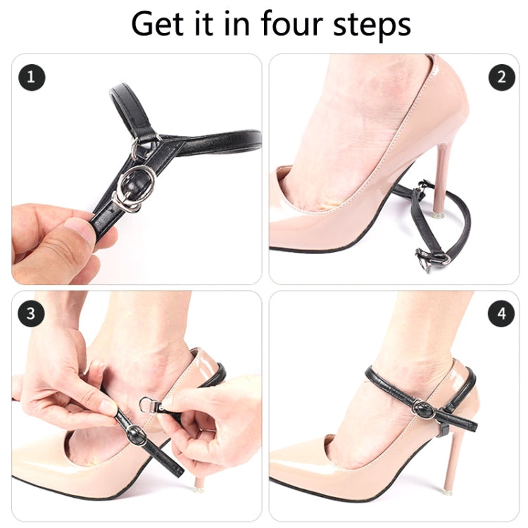 1 Pair High Heels Prevent Heel Drop Shoe Strap(Silver) - shoelaces by PMC Jewellery | Online Shopping South Africa | PMC Jewellery