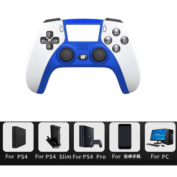 Bluetooth Wireless Six-Axis Programmable Dual-Vibration Gamepad For PS4(Red) - Gamepads by PMC Jewellery | Online Shopping South Africa | PMC Jewellery