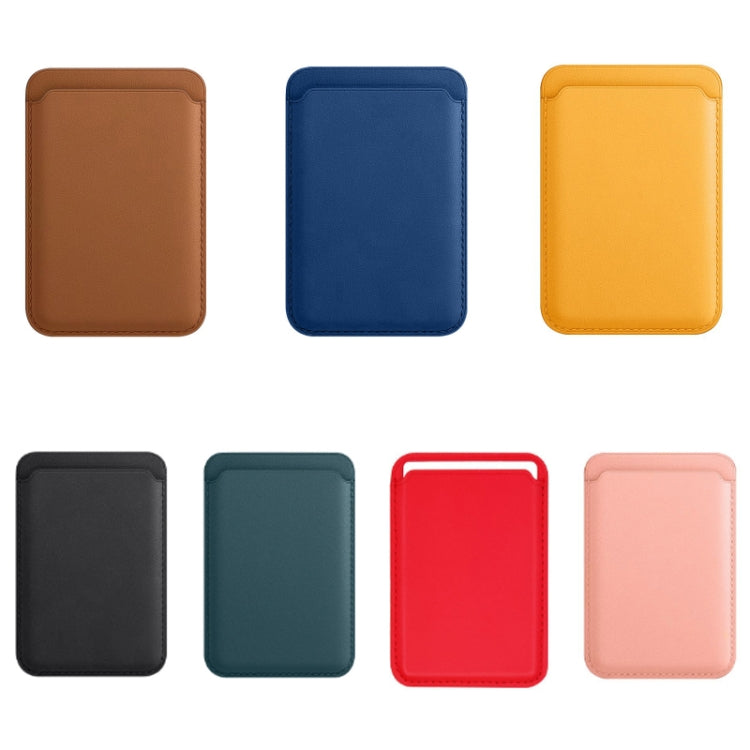 MagSafe Magnetic Leather Card Case Holster For iPhone (Indigo Sea BLue) - Card & Passport Bags by PMC TechLife | Online Shopping South Africa | PMC TechLife | Buy Now Pay Later Mobicred