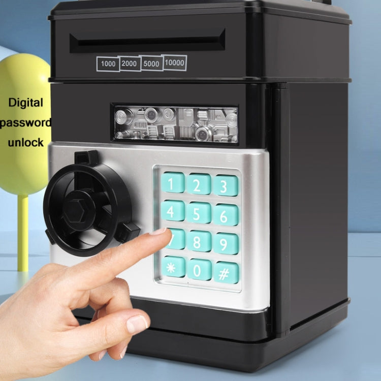 Password Safe Deposit Box Children Automatic Savings ATM Machine Toy, Colour: White Blue - free shipping - PMC TechLife - Order now!