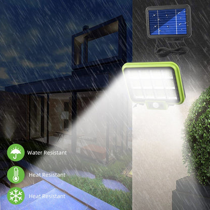 12 x 9 LED Outdoor Waterproof Solar Split Type Wall Light Human Induction Garden Corridor Household Street Light - With Solar Panel by PMC Jewellery | Online Shopping South Africa | PMC Jewellery