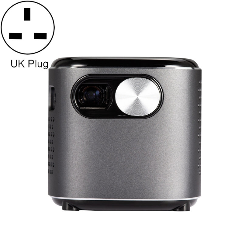 D048B 2.4G/5G WiFi Mini Smart Touch Bluetooth Projector Portable HD Phone Projector(UK Plug) - Mini Projector by PMC Jewellery | Online Shopping South Africa | PMC Jewellery