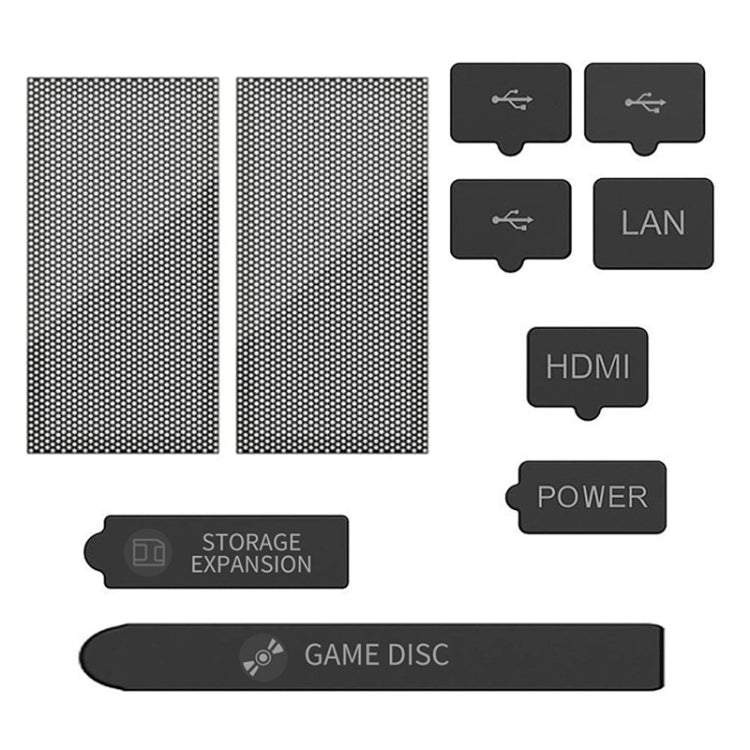 For XBOX Series S/X Host Dustproof Set Dust Plug,Style: Deluxe Edition - Cases by PMC TechLife | Online Shopping South Africa | PMC TechLife