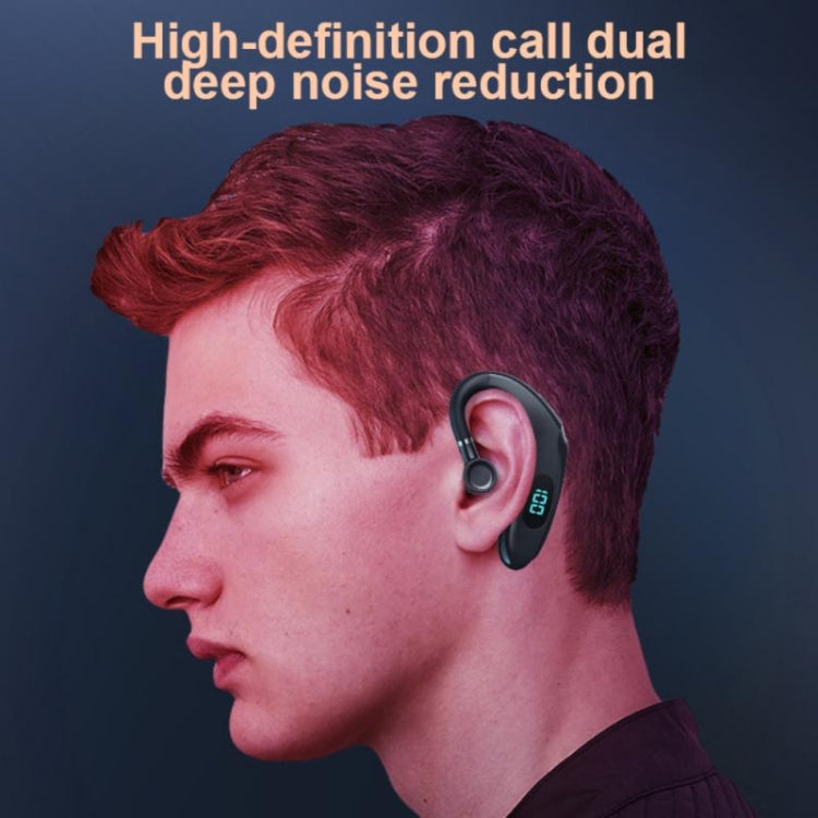 Q20 Bluetooth 5.2 Business Digital Display Sports Earhook Stereo Earphone(Blue) - Bluetooth Earphone by PMC Jewellery | Online Shopping South Africa | PMC Jewellery