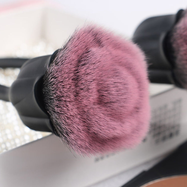 Rose Flower Makeup Brush Loose Powder Brush Beauty Tools(Pink  Hair) - Makeup Brushes by PMC Jewellery | Online Shopping South Africa | PMC Jewellery