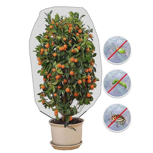 Plant Insect Cover Net With Drawstring Greenhouse Fruit Tree Bird Cover, Size: 1x1.4m(White) - Garden Netting by PMC Jewellery | Online Shopping South Africa | PMC Jewellery | Buy Now Pay Later Mobicred