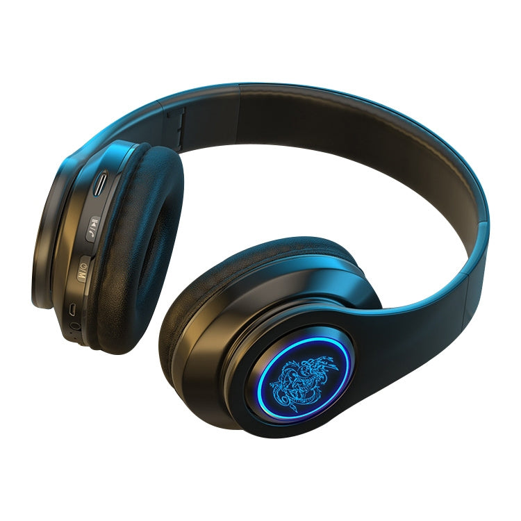 B39 Wireless Bluetooth Headset Subwoofer With Breathing Light Support TF Card(Black) - Headset & Headphone by PMC TechLife | Online Shopping South Africa | PMC TechLife | Buy Now Pay Later Mobicred
