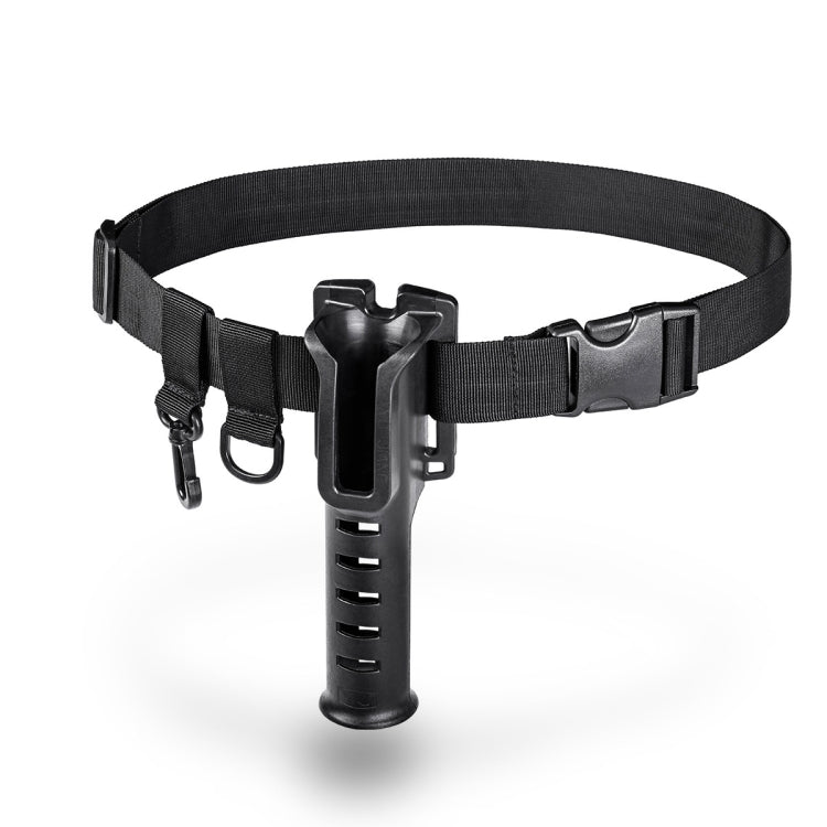 Fishing Rod Waist Belt Rod Holder Fishing Rod Waist Support(28157-B Black) - Fishing Rods & Accessories by PMC Jewellery | Online Shopping South Africa | PMC Jewellery