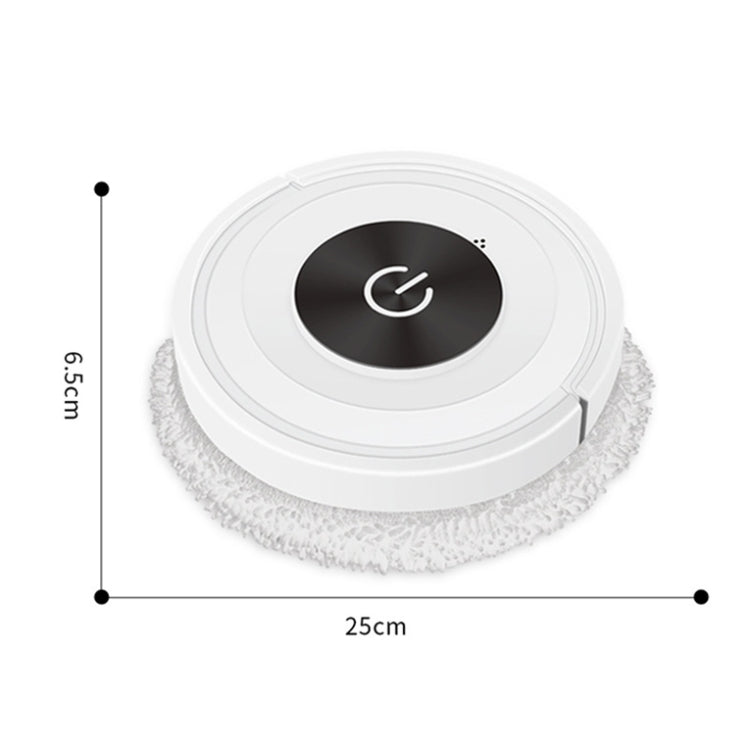 K777 Automatic Smart Sweeping Machine Dry Wet Two-Purpose Mopping Machine Imitation Artificial Rubber(Elegant White) - Robot Vacuum Cleaner by PMC TechLife | Online Shopping South Africa | PMC TechLife