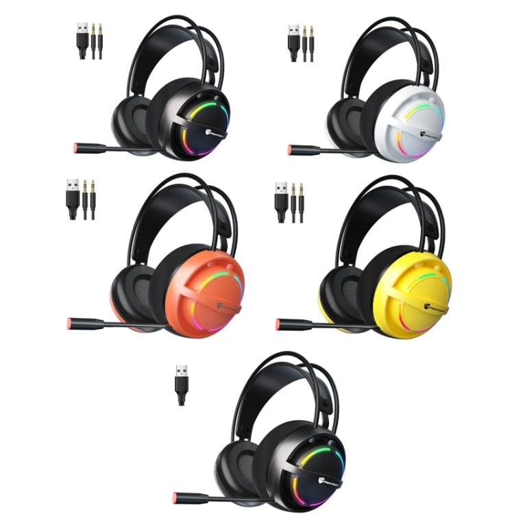 PANTSAN PSH-100 USB Wired Gaming Earphone Headset with Microphone, Colour: 3.5mm Yellow - free shipping - PMC TechLife - Order now!