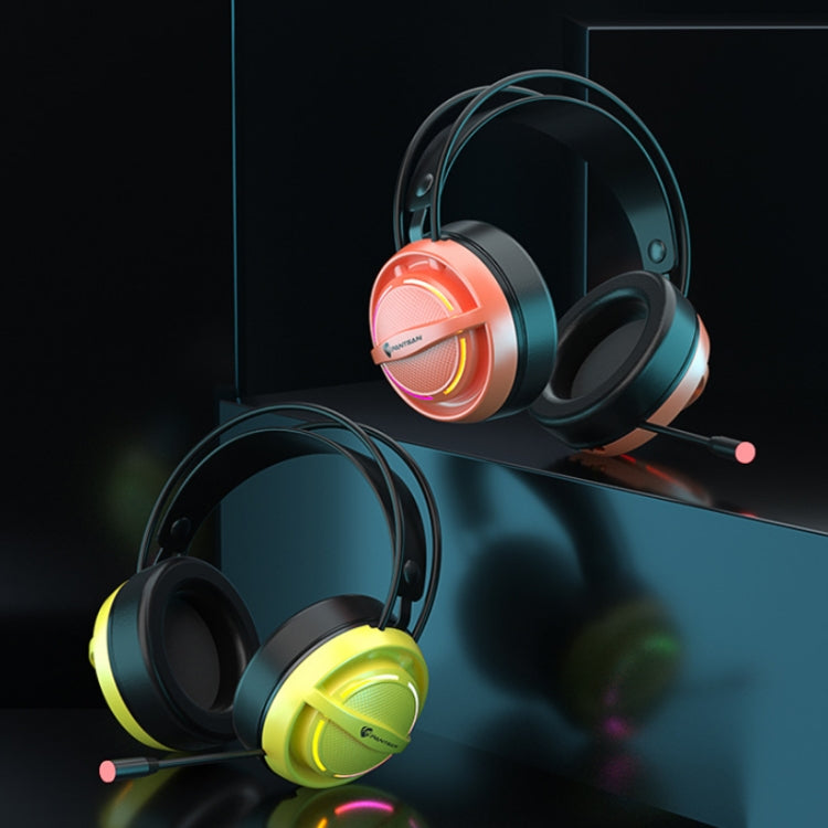 PANTSAN PSH-100 USB Wired Gaming Earphone Headset with Microphone, Colour: 3.5mm Yellow - free shipping - PMC TechLife - Order now!