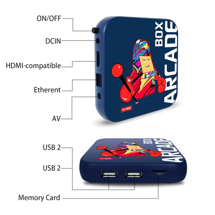 Arcade Box 128G Wireless Video Game Machine Box 4K HD Display For PS1/PSP/N64/DC, UK Plug - Pocket Console by PMC Jewellery | Online Shopping South Africa | PMC Jewellery