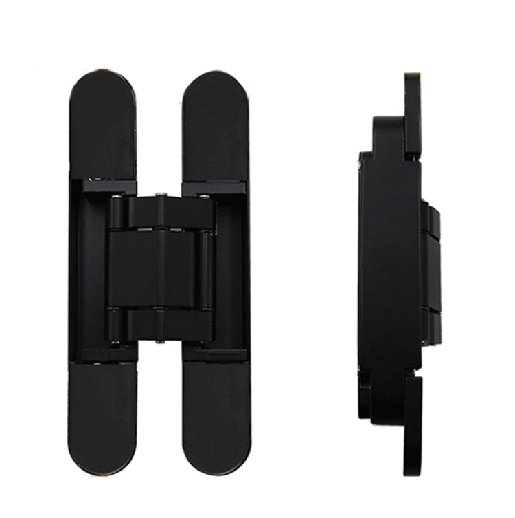 Three-Dimensional Adjustable Cross Hinge Folding Door Concealed Hinge, Specification: No. 3 Dumb Black 80kg - Furniture Accessories by PMC Jewellery | Online Shopping South Africa | PMC Jewellery