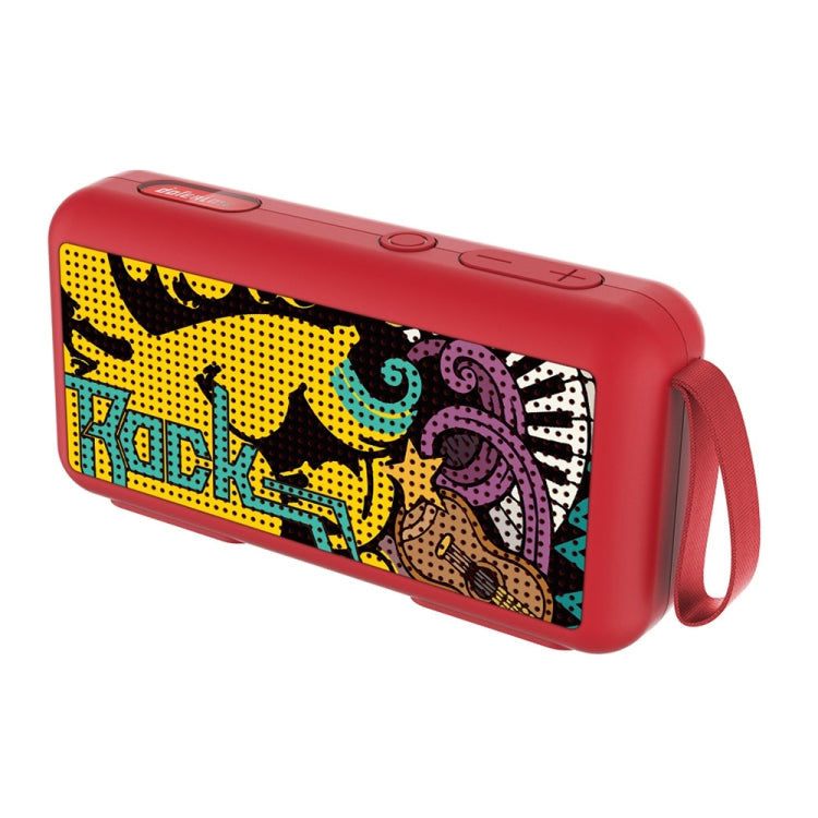 DoRealMe F0 TWS Mini Graffiti Bluetooth Speaker Support FM / TF Card(Red Graffiti) - Mini Speaker by PMC Jewellery | Online Shopping South Africa | PMC Jewellery