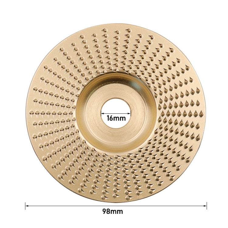 Woodworking Sanding Plastic Stab Discs Hard Round Grinding Wheels For Angle Grinders, Specification: 98mm Golden Plane - Abrasive Tools & Accessories by PMC TechLife | Online Shopping South Africa | PMC TechLife