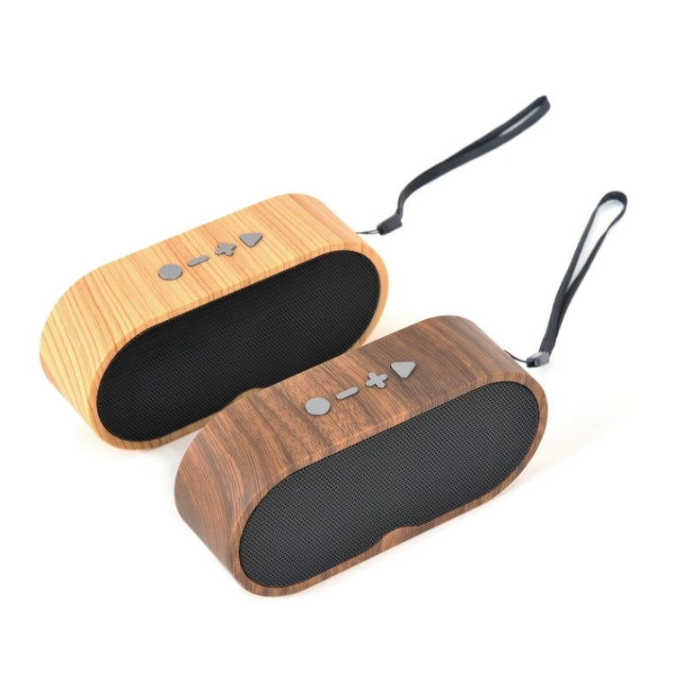 F3 Retro Wood-Grain Mini Bluetooth Speaker Support TF Card(Dark Grain) - Mini Speaker by PMC Jewellery | Online Shopping South Africa | PMC Jewellery