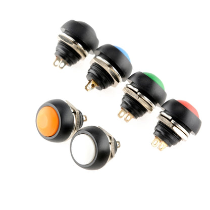 10 PCS Small Waterproof Self-Reset Button Switch(Black) - Switch by PMC Jewellery | Online Shopping South Africa | PMC Jewellery