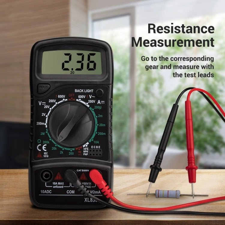 ANENG XL830L Multi-Function Digital Display High-Precision Digital Multimeter, Specification: Standard+10A Extra Tip Pen(Red) - free shipping - PMC TechLife - Order now!