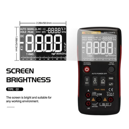 ANENG AN-Q1 Automatic High-Precision Intelligent Digital Multimeter, Specification: Standard(Red) - Digital Multimeter by ANENG | Online Shopping South Africa | PMC Jewellery | Buy Now Pay Later Mobicred