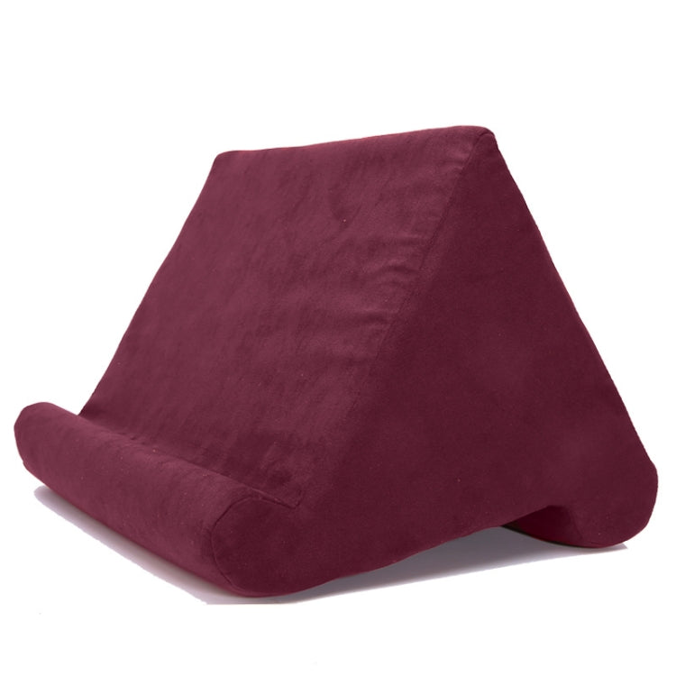 Tablet Mobile Phone Bracket Multi-Angle Pillow, Size: 27x25x23cm(Wine Red) - Lazy Bracket by PMC Jewellery | Online Shopping South Africa | PMC Jewellery