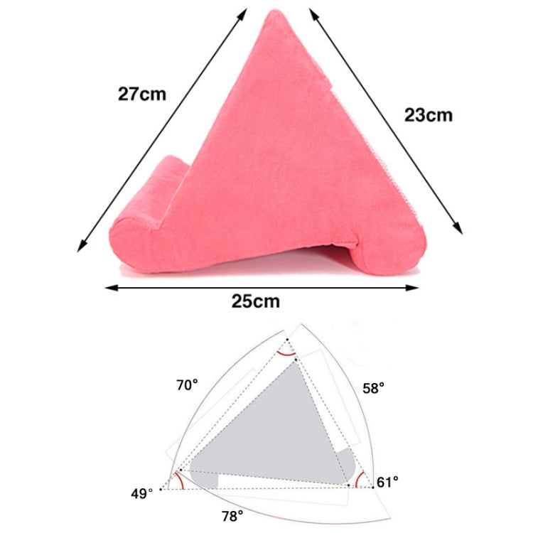Tablet Mobile Phone Bracket Multi-Angle Pillow, Size: 27x25x23cm(Dark Pink) - Lazy Bracket by PMC TechLife | Online Shopping South Africa | PMC TechLife