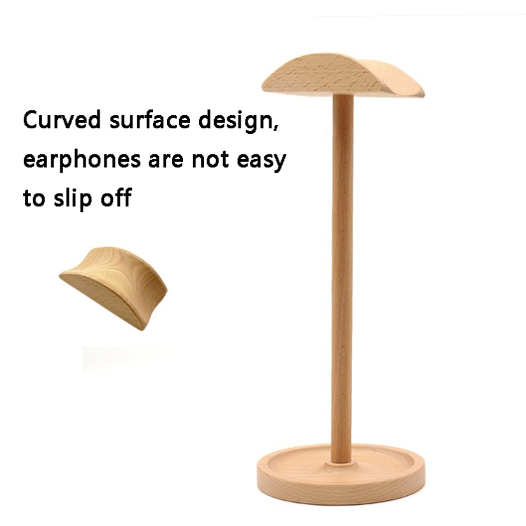 AM-EJZJ001 Desktop Solid Wood Headset Display Stand, Style: B - Anti-lost & Holder by PMC TechLife | Online Shopping South Africa | PMC TechLife