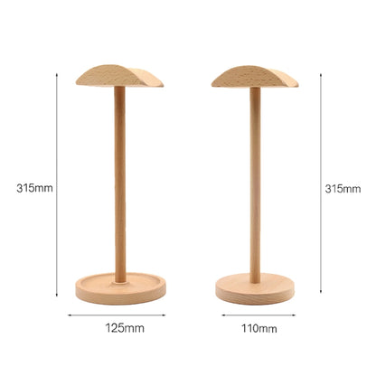 AM-EJZJ001 Desktop Solid Wood Headset Display Stand, Style: F - Anti-lost & Holder by PMC Jewellery | Online Shopping South Africa | PMC Jewellery