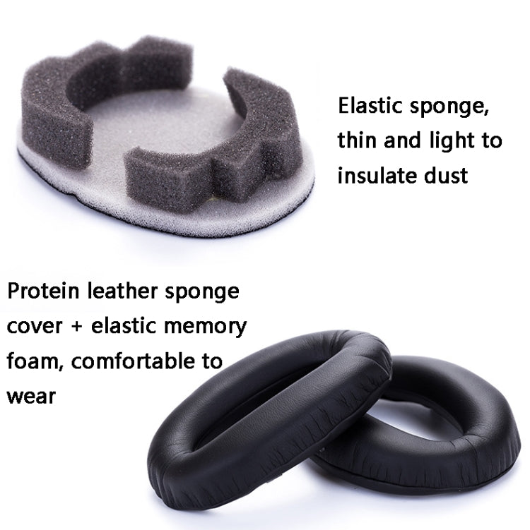 2 PCS Leather Headset Earmuffs for Sony 1000XM4 Champagne with Snap - Earmuff & Pad by PMC TechLife | Online Shopping South Africa | PMC TechLife