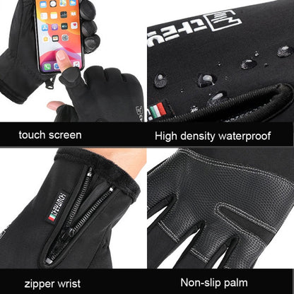 Outdoor Sports Riding Warm Gloves Touch Screen Fingerless Fishing Gloves, Size: L(Black) - Cycling Gloves by PMC Jewellery | Online Shopping South Africa | PMC Jewellery