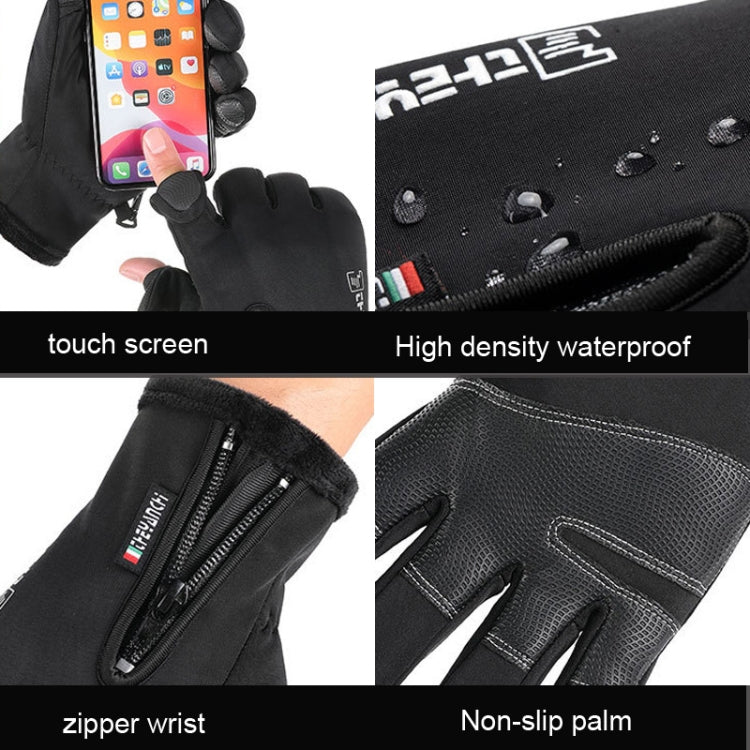 Outdoor Sports Riding Warm Gloves Touch Screen Fingerless Fishing Gloves, Size: XXl(Black) - Cycling Gloves by PMC Jewellery | Online Shopping South Africa | PMC Jewellery