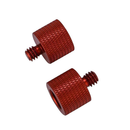 10 PCS Screw Adapter 3/8 Female to 1/4 Male  Screw(Red) -  by PMC Jewellery | Online Shopping South Africa | PMC Jewellery