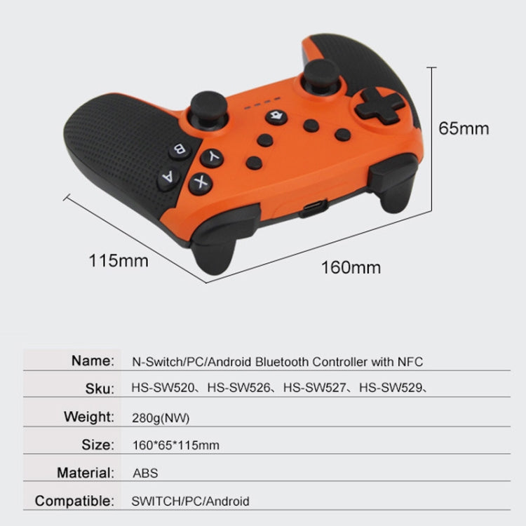 HS-SW520 3 In 1 Gamepad For Switch / PC / Android(Orange) - Gamepads by PMC TechLife | Online Shopping South Africa | PMC TechLife | Buy Now Pay Later Mobicred