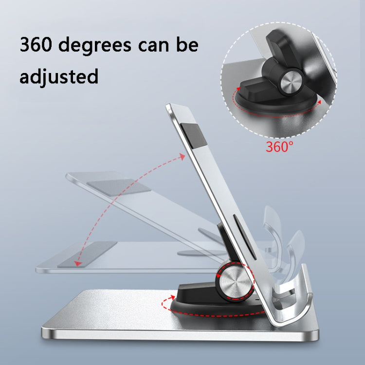 Aluminum Alloy Folding Tablet Bracket(Bright Silver) - Desktop Holder by PMC TechLife | Online Shopping South Africa | PMC TechLife