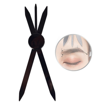 Three-point Positioning Tattoo Measuring Eyebrow Ruler(Black) - Eyes by PMC Jewellery | Online Shopping South Africa | PMC Jewellery