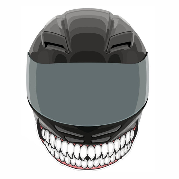 J06 Motorcycle Helmet Sticker Small Teeth - Decorative Sticker by PMC TechLife | Online Shopping South Africa | PMC TechLife