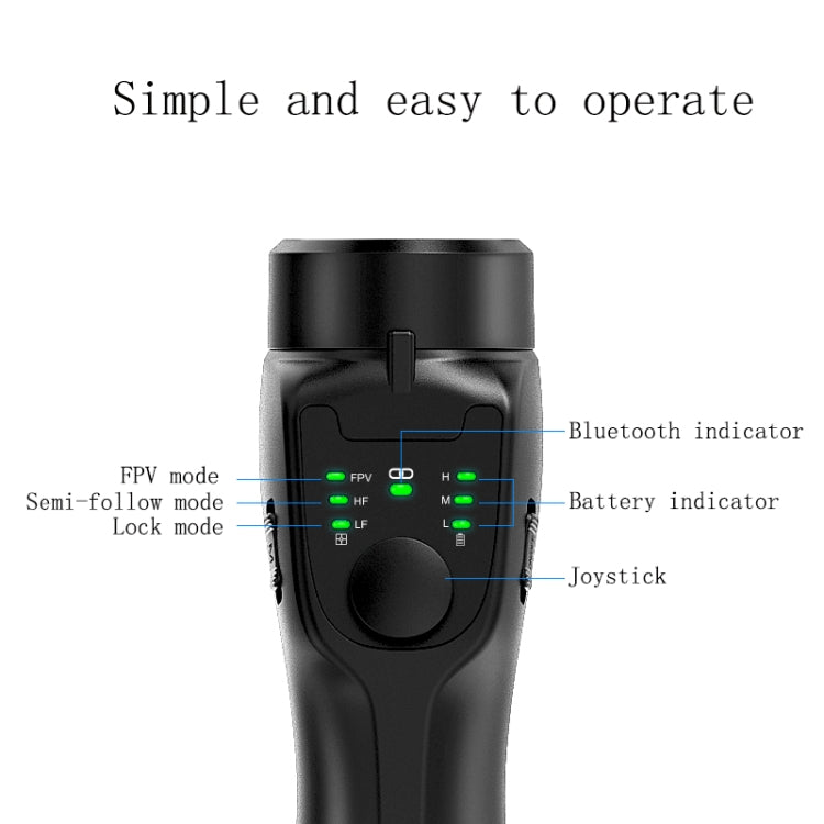 CYKE F8 Handheld Anti-Shake Triaxial Stabilizer, Specification: F8 Triaxial Stabilizer (FPV Mode) - free shipping - PMC TechLife - Order now!