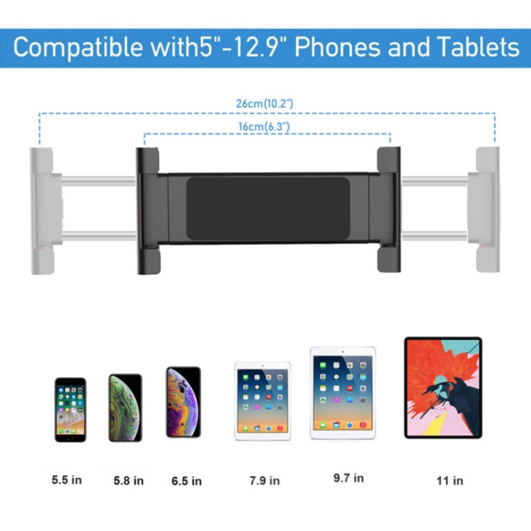 PB-45S Desktop Foldable Stand, For 5-12.9 Inch Mobile Phone/Tablet(Black) - Desktop Holder by PMC TechLife | Online Shopping South Africa | PMC TechLife