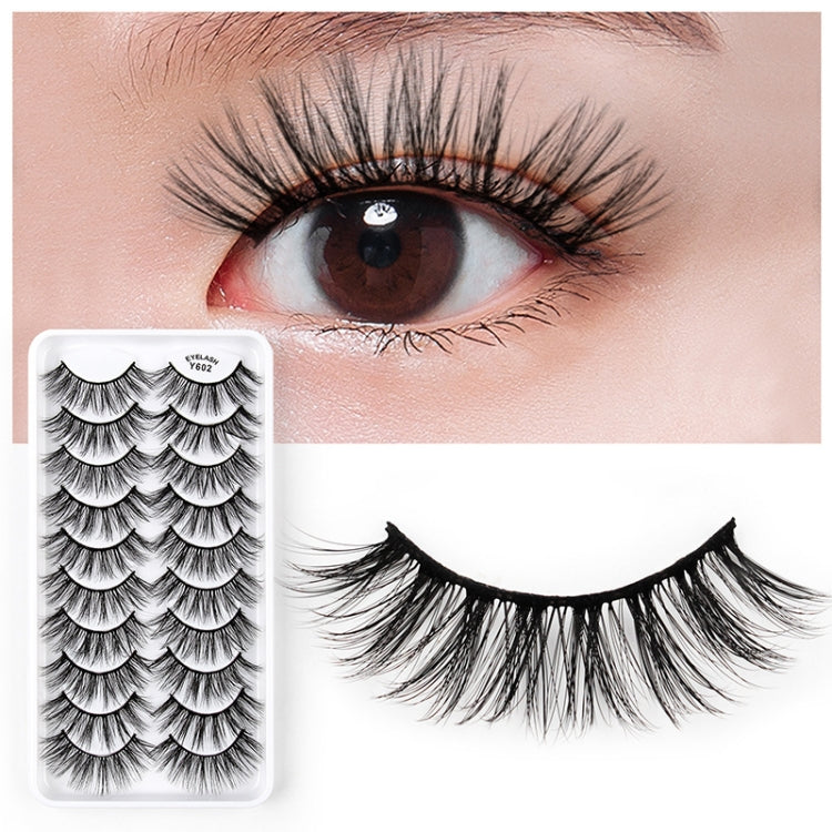 10 Pairs 3D Cat Eye False Eyelashes Naturally Thick And Fluffy Eyelashes(Y602) - Eyes by PMC Jewellery | Online Shopping South Africa | PMC Jewellery