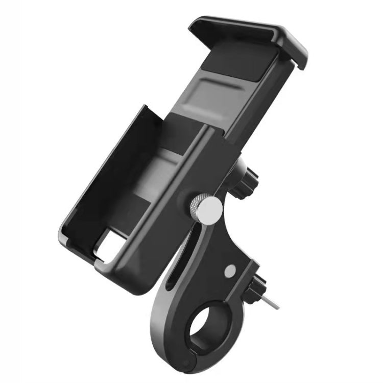 QX-21 Aluminum Alloy Bicycle Shockproof Riding Navigation Mobile Phone Holder(Black) - Holders by PMC Jewellery | Online Shopping South Africa | PMC Jewellery