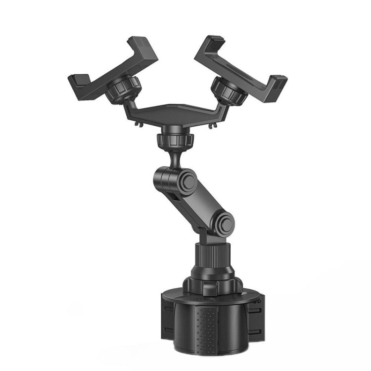 Double Chuck Rotary Multifunctional Cup Holder Mobile Phone Holder(Cup T1) - Car Holders by PMC TechLife | Online Shopping South Africa | PMC TechLife