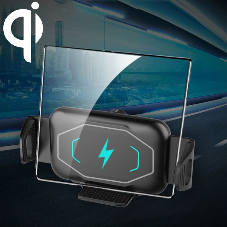 S15 15W QI Magnetic Car Wireless Charging Holder For Folding Screen Phone(Black) - Wireless Charger Holders by PMC TechLife | Online Shopping South Africa | PMC TechLife