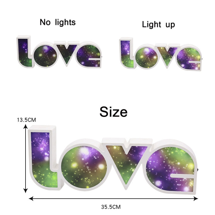 LED Letter LOVE Neon Proposal Scene Arrangement Light Box(C Type) - Holiday Lights by PMC Jewellery | Online Shopping South Africa | PMC Jewellery